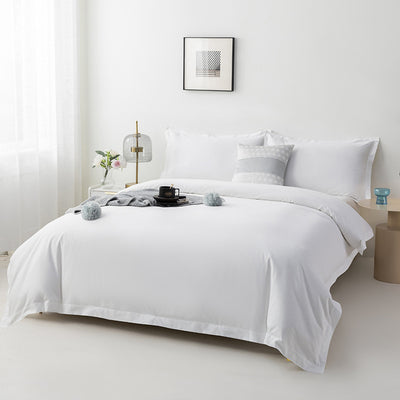 Hotel Cloth Product Bed Pure White Four-piece Set Bed Sheet