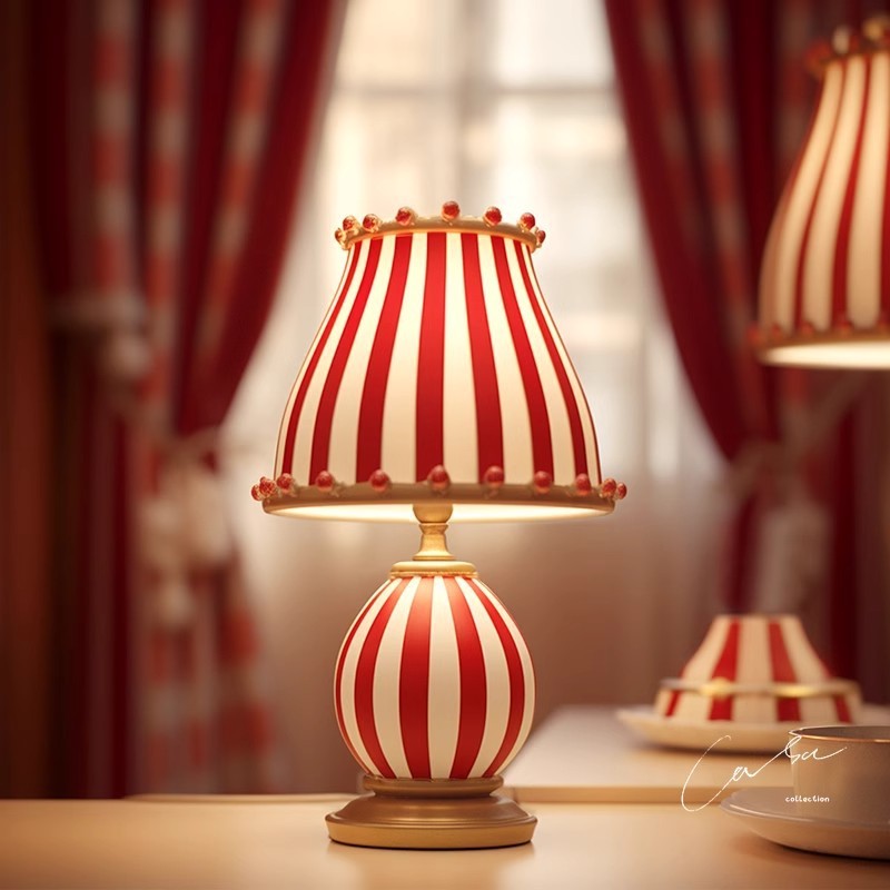 American Circus Table Lamp Retro Bedroom Bedside Lamp