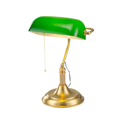 Office Green Glass Table Lamp Homestay Lamp
